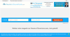 Desktop Screenshot of heures-douverture.com