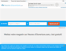Tablet Screenshot of heures-douverture.com